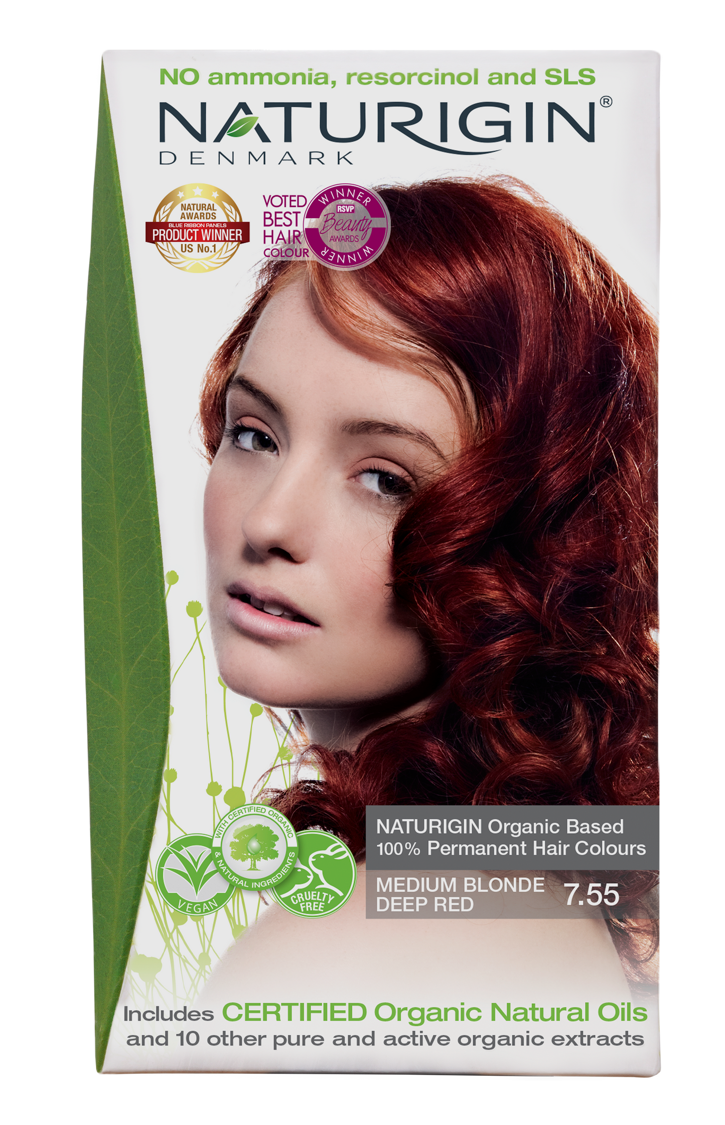 Medium Blonde Deep Red 7.55